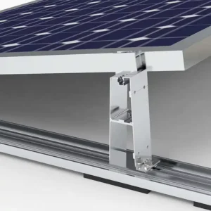 Solar Panel Roof Mount Brackets and Ground Mounting Structure with Silver Finish 15 Year Warranty Frame Mounting for PV Panels