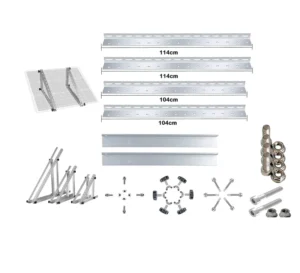 Solar Racking Bracket Mounting Aluminum Galvanized Steel Module Adjustable Holder Solar Triangular Bracket