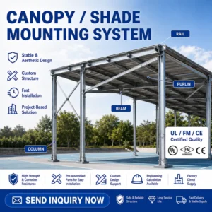 Solar Racking and Solar Bracket with Solar Structure for Photovoltaic Construction Projects