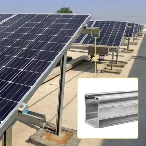 Solar Rails Solar Fittings PV Bracket Solar Panel Mounting Brackets Kits Fittings