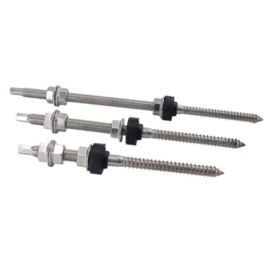 Solar Roof Mounting Hanger Accessories Solar Roof Metal L Feet Double Thread Hanger Bolt