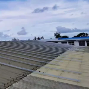 Solar Roof Mounting System Aluminum Stainless Steel 25-Year Service Life 10-Year Warranty for Flat Roofs
