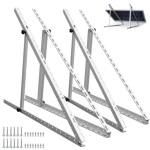 Solar Triangle Roof Mounting Bracket Aluminum Adjustable High Load 50KW Wind Load 60m/s Natural Color