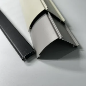 South Korea Curtain Aluminum Profile Grey Black Red Ivory Aluminium Profile