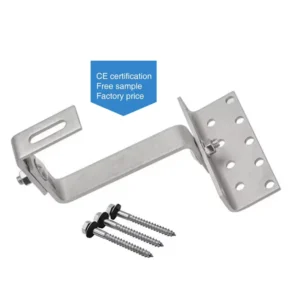 Stainless Steel Adjustable Solar Roof Hook PV Installation System for Tile Roof Solar Mounting Accessories