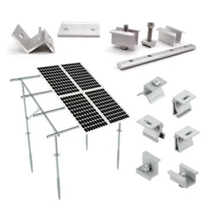 Stainless Steel Metal Adjustable Mount Bracket PV Bracket Solar System Panel Mounting Structure Roof Aluminum