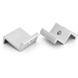 Stainless Steel Solar Panel Mounting Bracket with PV Module End Clamp for Roof and Carport Use 40m/s Wind Load