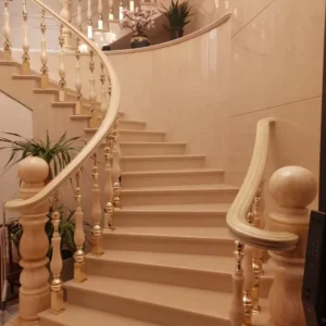 Stair Handrail Railing Aluminum Marble Pillars Aluminum Handrail Railing Design