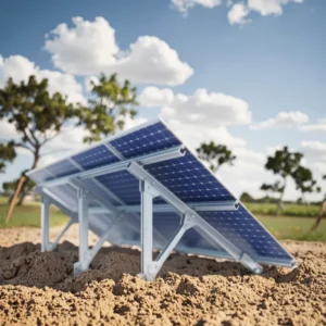 Steel Solar Mounting Structural Bracket Factory Customized Wind Resistant Ground Mount Solar Panel Support