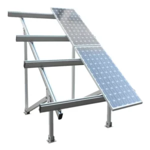 Steel Solar Panel Pole Mount Vertical Frame Outdoor Solar Fence for Solar Farm and Ground Mounting System