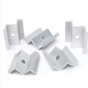 Steel and Panel Roof Solar Clamps Brackets Seam Mount Middle Mid Mounting Rail Metal Adjustable Aluminum Clamp