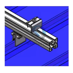 Strong Flexible Customized Industrial Aluminium Support Frame Solar Mounting Rail for Metal Roofs