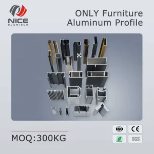 Surface Preparation 6063 Aluminum Alloy Furniture Profile OEM Custom Cutting ISO 9001 Certified Europe Standard Custom Length