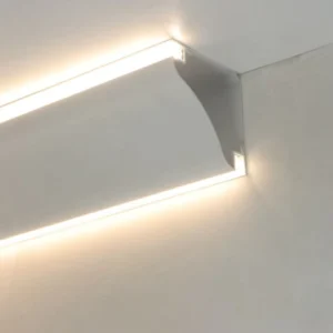 TW6969 Modern Decor Top Corner Profile LED Crown Molding Lighting Channel Aluminum Alloy 6000 Series for Wall Ceiling Edge