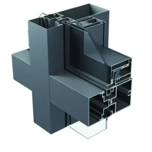 Thermal Break 6063 Aluminium Alloy Powder Coated Curtain Wall Profiles Commercial Residential Buildings Modern Design
