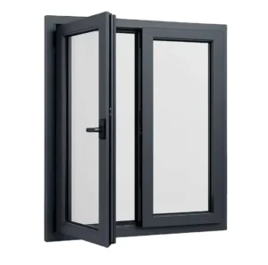 Thermal Break Aluminum Casement Window Modern Energy Saving NFRC Standard Double Glazed Low E Glass Soundproof Energy Star Swing