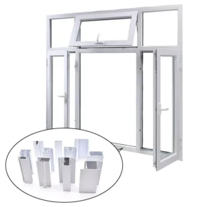 Thermal Break Hurricane Proof Double Glazed Australia Standard 6000 Series Wood Grain Transfer Aluminum Casement Cutting Bending