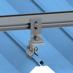 Tilting Solar Panel Mounting Brackets for Metal Roofs Anodized Wind Load 130mph Snow Load 30psf CE Certified