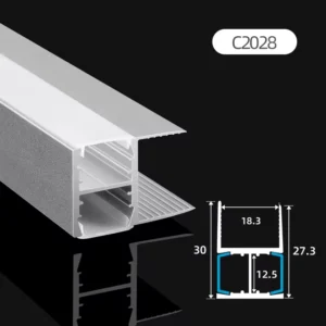 Two Layer Double sided Luminescence Led Aluminium Alloy Profiles Aluminum Profile for Kitchen Cabinet