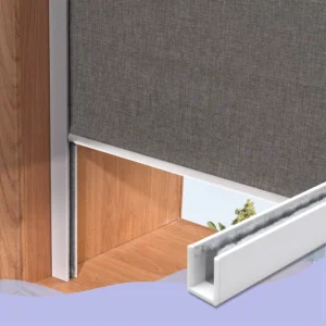 U Channel Aluminium Alloy Light Blocking Strips For Window Shades Light Gap Blockers