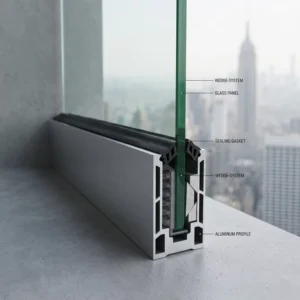 U Channel Aluminum Profile for Glass Fence Railing Accessories Frameless