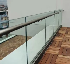 U Shape Aluminium Hardware Profiles for Glass Railing System Top Rail Design with Balcony Deck Balustrade for Balcony Handrails