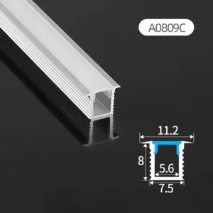U型1m 2m 3m定制铝型材带扩散板，LED铝型材用于LED灯条