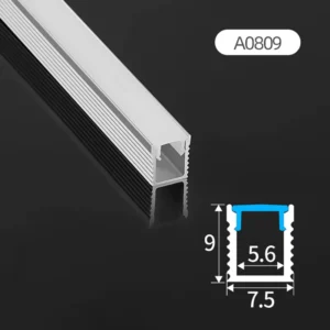 U型1m 2m 3m定制铝型材阳极氧化铝线性LED铝型材用于LED灯条