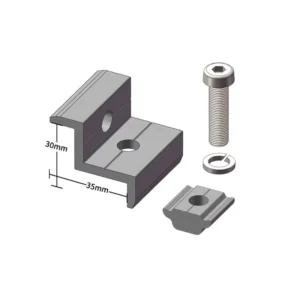 Universal 30-35mm Solar Panel End Clamp 30mm 35mm Aluminum Alloy Photovoltaic Accessories