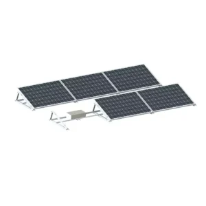 Universal Flat Roof PV Module Solar Panel Mounting Rack Bracket System Zinc Aluminum Magnesium Alloy 25 Year Warranty 56M S Wind