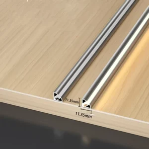 V Shape LED Aluminum Profile Silicone Cover Under Cabinet Lamp 90 Degrees Right Angle Bar Strip Light Layer Shelf Linear Light