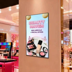 Wall Mounted Indoor 32 Inch LCD Ultra thin Advertising Digital Signage Display Screen for Elevator Restaurant Use Video Player