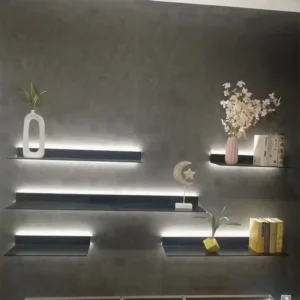 Wall Shelf Display Rack for Interior Home Decorations Led Light Bar Aluminum Modern Living Room Furniture Customized Size