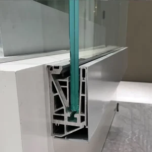 Wall Side Mounted Aluminum U Channel Glass Railing Base Shoe Glass Handrail Frameless Glass Balustrade Fence Profile for Project