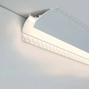 Wall Washing Corner Ceiling Linear LED Profile Light for Plaster Board Drywall Aluminum LED Channel Diffuser