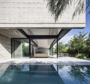 Waterproof 190 Series Ultra Thin Frame Heavy Duty Aluminum Folding Sliding Glass Door System