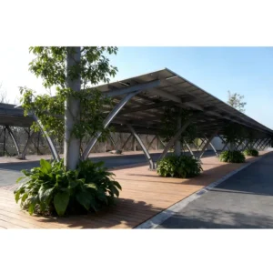 Waterproof Kit Brackets Aluminium Steel Structure Panel Frame Solar Carport Mounting System