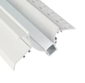 White Color Embedded LED Skirting Aluminum Alloy 6063 T5 Profile for Living Rooms Decorations Cutting