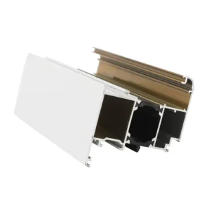 White Wood Grain Aluminum Window Profile for Modern Interior Decoration