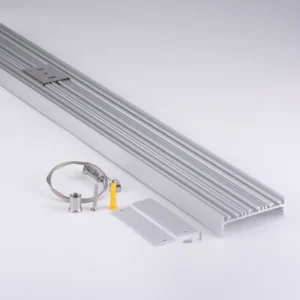 Wide Led Strip Aluminium Channel Driver Hidden Anodized Aluminum Profile for Exhibition Led Lighting