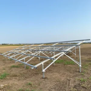 Wind Resistant Ground Mount Solar Racking System Aluminum PV Mounting Bracket for Secure Solar Panel Installation