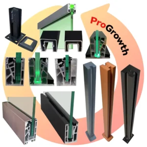 Window and Door Aluminium Profile Security Handrail U Channel Clamp Glass Railing Construct Accessories Hardware