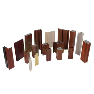 Wood Grain U Channel Aluminium Balustrade Glass Railing Profile Factory Price