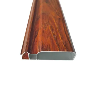 Wood Grain Wardrobe Aluminum Profiles Extruded Aluminum for Kitchen Cabinet