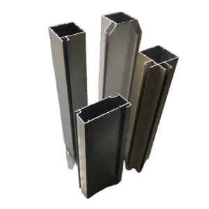 Wooden Grain Kitchen Aluminum Profile Kuwait Popular Design RAL 1015 Beige Powder Coating Profile Aluminium Cabinet Door