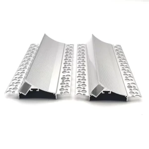 YG B008 Discreet Linear Lighting Plaster in LED Aluminum Profile High Density Perforated Flange for Smart Home Integration