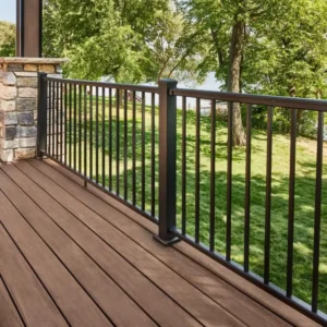 YXX Modern Aluminum Alloy Handrail System Powder Coated Finish Deck Mounted Installation for Stairs Balcony Applications