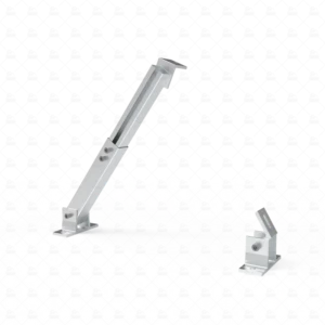 YZ Aluminum Adjustable Solar Panel Tilt Leg Mount Bracket Silver Anodized 25 Year Warranty 60m s Wind Load Open Field PV Quick