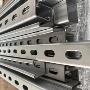 ZAM Grooved Steel Section Steel C shaped groove Solar Panel Installation Structure Photovoltaic Solar Support System Frame