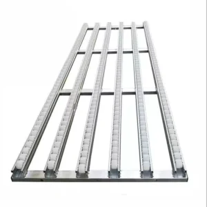 Zinc Plated Carbon Steel 85*33mm Flow Rail Length 4M PE Wheels Warehouse FIFO Sliding Shelf Rack Placon Steel Roller Track